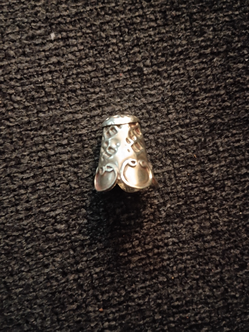 Antique Taxco Silver Ornate Thimble